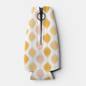 抽象芸術黄金の黄金模様の背景 ボトルクーラー (裏面)