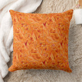 抽象芸術黄金タマリン十字脚オレンジ クッション (ブランケット)