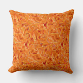 抽象芸術黄金タマリン十字脚オレンジ クッション