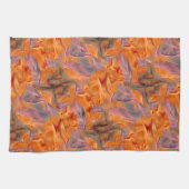抽象芸術黄金タマリン キッチンタオル (横)