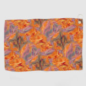 抽象芸術黄金タマリン ゴルフタオル (横)