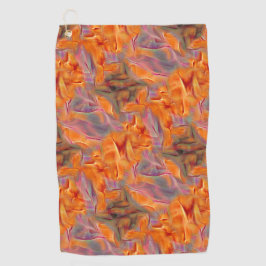 抽象芸術黄金タマリン ゴルフタオル