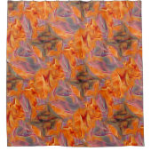 抽象芸術黄金タマリン シャワーカーテン (正面)