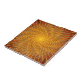 抽象芸術黄金フラクタルセラミックタイル タイル (側面)