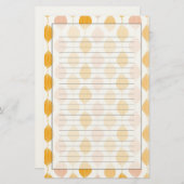 抽象芸術黄金模様背景 便箋 (正面/裏面)