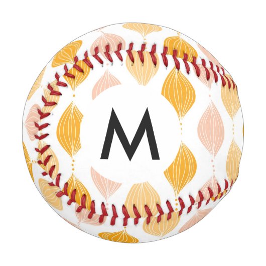 抽象芸術黄金模様背景 野球ボール (正面左)