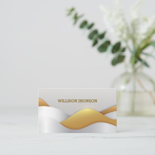 抽象芸術黄金 名刺 (スタンド正面)