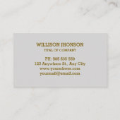 抽象芸術黄金 名刺 (裏面)