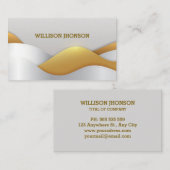 抽象芸術黄金 名刺 (正面/裏面)