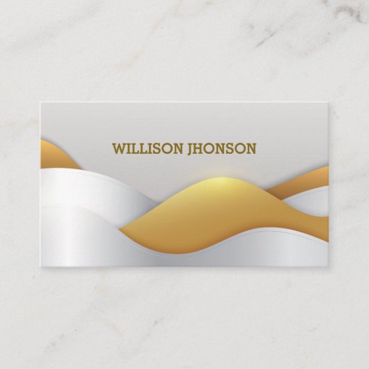 抽象芸術黄金 名刺 (正面)