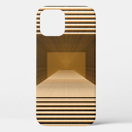 抽象芸術黄錐は深さを含む Case-Mate iPhoneケース (裏面)