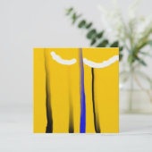 抽象芸術黄青白黒油塗装 (スタンド正面)