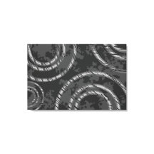 抽象芸術黒い灰色の円（時間を通して）