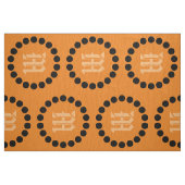 抽象芸術黒のドット追加モノグラムパターン ファブリック (ファットクウォーター)