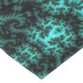 抽象芸術黒の緑の対称フラクタル テーブルクロス (アングル)