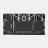 抽象芸術黒六角形卓上オーガナイザー デスクマット (正面)