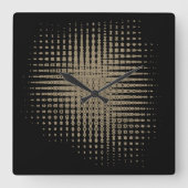 抽象芸術黒壁時計 スクエア壁時計 (正面)