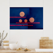 抽象芸術006 ポスター (キッチン)