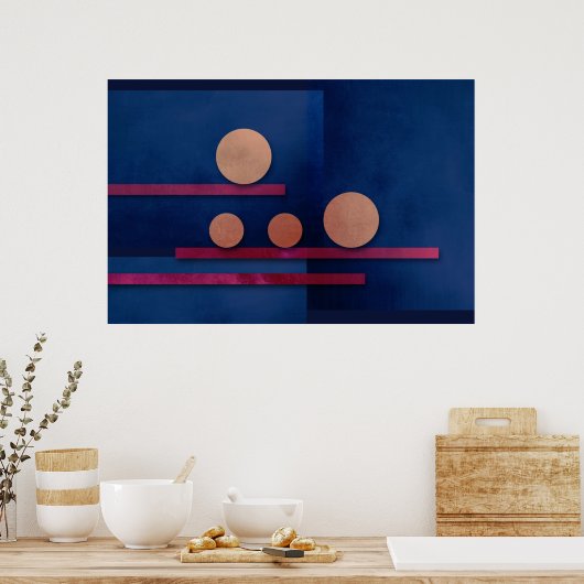 抽象芸術006 ポスター (キッチン)