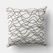 抽象芸術010517 – 黒（白） クッション (裏面)