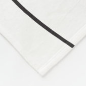 抽象芸術010517 – 黒（白） フリースブランケット (角)