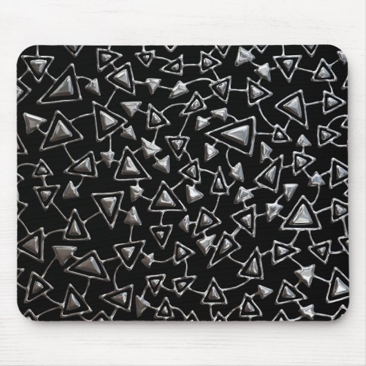 抽象芸術021112 – ブラックのクイックシルバー マウスパッド (正面)