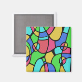 抽象芸術02 マグネット (正面/裏面)