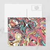 抽象芸術02 – 渦巻き旋回とパドル、修正 ポストカード (正面/裏面)