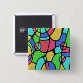 抽象芸術02 缶バッジ (正面&裏面)