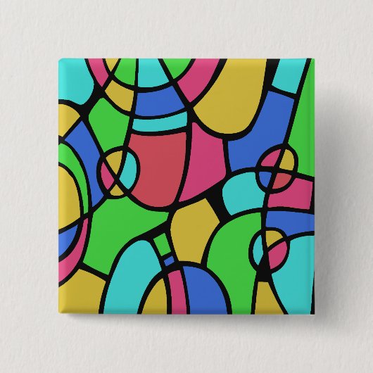 抽象芸術02 缶バッジ (正面)