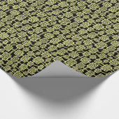 抽象芸術041113 – チョークオンブラック ラッピングペーパー (角)