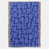 抽象芸術041113 – ベビーブルオン深い海軍 スローブランケット (正面縦)
