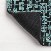 抽象芸術041113 – 淡青色(黒) マウスパッド (コーナー)