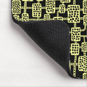 抽象芸術041113 – 黒のチョークイエロー マウスパッド (コーナー)