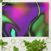 抽象芸術1パステルモーション キッチンタオル (折り畳み)