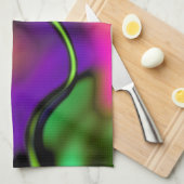 抽象芸術1パステルモーション キッチンタオル (四つ折り)