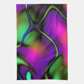 抽象芸術1パステルモーション キッチンタオル (縦)