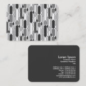 抽象芸術100624 – グレースケール 名刺 (正面/裏面)