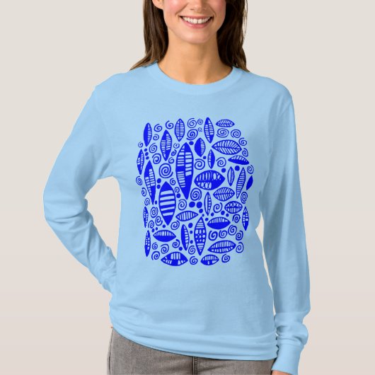 抽象芸術100813 – 青 Tシャツ (正面)