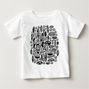 抽象芸術100813 – 黒 ベビーTシャツ