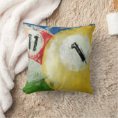 抽象芸術11および1の球のビリヤード クッション (ブランケット)