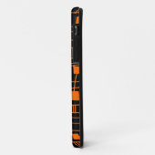 抽象芸術111211 – オレンジ(黒) Case-Mate iPhoneケース (裏面/左)