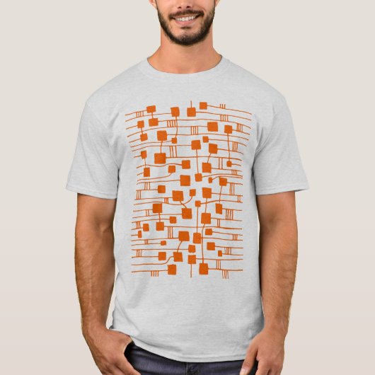抽象芸術111211 – オレンジ Tシャツ (正面)