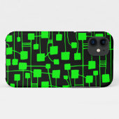 抽象芸術111211 – 緑(黒) Case-Mate iPhoneケース (裏面(横))