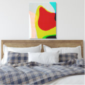 抽象芸術1117 – アカラフルート キャンバスプリント (インサイチュ (寝室))