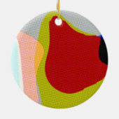 抽象芸術1117 – アカラフルート セラミックオーナメント (裏面)
