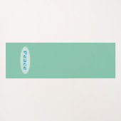 抽象芸術12セグメント円形ジオメトリ ヨガマット (裏面(横))