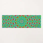 抽象芸術12セグメント円形ジオメトリ ヨガマット (正面(横))