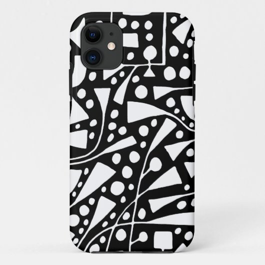 抽象芸術120112黒の白 Case-Mate iPhoneケース (裏面)
