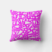 抽象芸術120112 – マゼンタの白色 クッション (裏面)